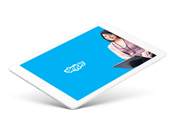 Online English Classes Via Skype ipad