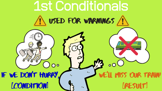 using first conditional for warnings
