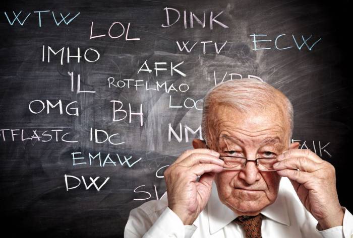 Online slang acronyms